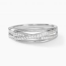 Bague Urpa Argent Blanc Oxyde De Zirconium - Pour Femme - Pierre en Oxyde de Zirconium de forme Ronde - Histoire d'Or
