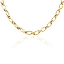 Collier Maille Perry Acier Doré - Pour Femme - Histoire d'Or