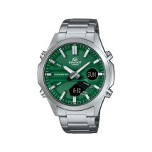 Montre Casio Edifice Vert - Boîtier Blanc - Cadran Vert - Bracelet Argenté - Mécanisme en Quartz - Pour Homme - Histoire d'Or