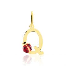 Pendentif Helidie Coccinelle Lettre Or Jaune - Pour Enfant - Histoire d'Or