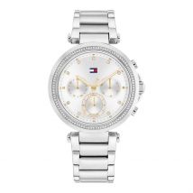 Montre Tommy Hilfiger Emily Argenté - Boîtier Argenté - Cadran Argenté - Bracelet Argenté - Mécanisme en Quartz - Pour Femme - Histoire d'Or