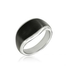 Bague Otis Acier Argenté - Pour Homme - Histoire d'Or