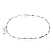 Chaîne De Cheville Minia Argent Blanc - Pour Femme - Histoire d'Or