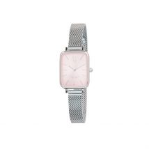 Montre U.s. Polo Assn. Rose - Boîtier Blanc - Cadran Rose - Bracelet Argenté - Mécanisme en Quartz - Pour Femme - Histoire d'Or