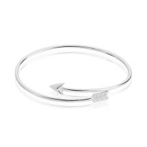 Bracelet Jonc Fabienna Argent Blanc - Pour Femme - Histoire d'Or