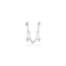 Bijou D'oreille Unitaire Kupla Argent Blanc - Pour Femme - Histoire d'Or