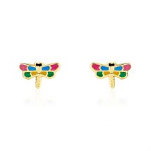 Boucles D'oreilles Puces Liberius Or Jaune - Pour Enfant - Histoire d'Or