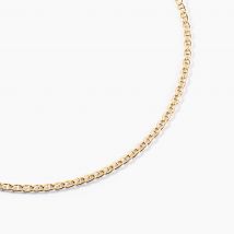 Collier Capucin Or Jaune Maille Marine Plate - Pour Femme - Histoire d'Or