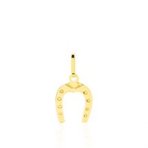 Pendentif Egide Fer A Cheval Or Jaune - Pour Famille - Histoire d'Or