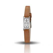 Montre Lip Churchill T13 Blanc - Boîtier Blanc - Cadran Blanc - Bracelet Marron - Mécanisme en Quartz - Pour Femme - Histoire d'Or