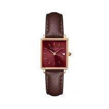 Montre Rosefield Boxy Xs Bordeaux - Boîtier Rose - Cadran Rose - Bracelet Bordeaux - Mécanisme en Quartz - Pour Femme - Histoire d'Or
