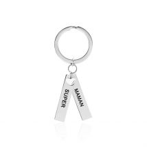 Porte Clefs Galmiere Acier Blanc - Pour Femme - Histoire d'Or