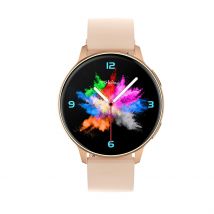 Montre Connectée Tekday - Boîtier Rose - Cadran Noir - Bracelet Rose - Mécanisme en Quartz - Pour Famille - Histoire d'Or
