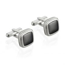 Boutons De Manchette Acier Bicolore Leucetios - Pour Homme - Histoire d'Or