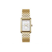 Montre Rosefield Heirloom Blanc - Boîtier Jaune - Cadran Blanc - Bracelet Doré - Mécanisme en Quartz - Pour Femme - Histoire d'Or