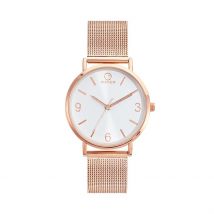 Montre O Watch Smart Blanc - Boîtier Rose - Cadran Blanc - Bracelet Rose - Mécanisme en Quartz - Pour Femme - Histoire d'Or
