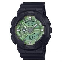 Montre Casio G-shock Classic Vert - Boîtier Noir - Cadran Vert - Bracelet Noir - Mécanisme en Quartz - Pour Homme - Histoire d'Or