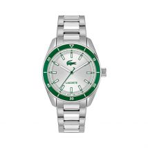 Montre Lacoste Boston Argenté - Boîtier Argenté - Cadran Argenté - Bracelet Argenté - Mécanisme en Quartz - Pour Homme - Histoire d'Or