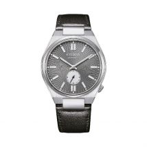 Montre Citizen Tsuyosa Nk5010 Gris - Boîtier Argenté - Cadran Gris - Bracelet Noir - Mécanisme en Automatique - Pour Homme - Histoire d'Or