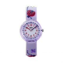Montre Upp Fuzzy Bicolore - Boîtier Autres - Cadran Bicolore - Bracelet Parme - Mécanisme en Quartz - Pour Enfant - Histoire d'Or