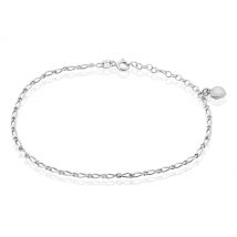 Chaîne De Cheville Laurelyn Maille Alternee 1/1 Argent Blanc - Pour Femme - Histoire d'Or