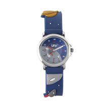Montre Upp Fuzzy Bleu - Boîtier Blanc - Cadran Multicolore - Bracelet Bleu - Mécanisme en Quartz - Pour Enfant - Histoire d'Or