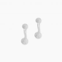 Bijoux D'oreilles Rosely Argent Blanc - Pour Femme - Histoire d'Or