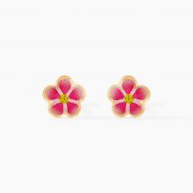 Boucles D'oreilles Puces Syna Fleur Or Jaune - Pour Enfant - Histoire d'Or