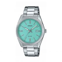 Montre Casio Collection Bleu - Boîtier Blanc - Cadran Turquoise - Bracelet Blanc - Mécanisme en Quartz - Pour Unisex - Histoire d'Or