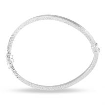 Bracelet Jonc Safietouae Argent Blanc - Pour Femme - Histoire d'Or
