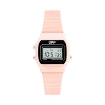 Montre Upp Square - Boîtier Rose - Cadran Noir - Bracelet Rose - Mécanisme en Quartz - Pour Enfant - Histoire d'Or