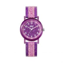 Montre Upp Tikky Blossom Violet - Boîtier Violet - Cadran Violet - Bracelet Violet - Mécanisme en Quartz - Pour Enfant - Histoire d'Or