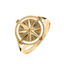 Chevalière Jet Plaqué Or Jaune - Pour Homme - Histoire d'Or