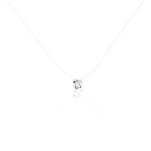 Collier Or Jaune Maiorga Oxyde De Zirconium - Pour Femme - Pierre en Oxyde de Zirconium de forme Ronde - Histoire d'Or