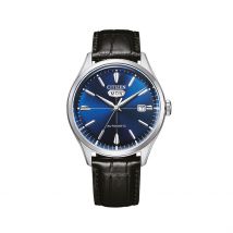 Montre Citizen C7 Mechanical Bleu - Boîtier Argenté - Cadran - Bracelet Noir - Mécanisme en Automatique - Pour - Histoire d'Or