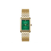 Montre Rosefield Heirloom Vert - Boîtier Jaune - Cadran Vert - Bracelet Doré - Mécanisme en Quartz - Pour Femme - Histoire d'Or