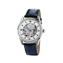 Montre Lip Himalaya Squelette Argenté - Boîtier Blanc - Cadran Argenté - Bracelet Bleu - Mécanisme en Automatique - Pour Homme - Histoire d'Or