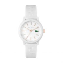 Montre Lacoste 12.12 Blanc - Boîtier Blanc - Cadran Blanc - Bracelet Blanc - Mécanisme en Quartz - Pour Femme - Histoire d'Or