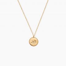 Collier Astrolae Or Jaune Diamant - Pour Femme - Pierre en Diamant de forme Ronde - Motif Cercle - Histoire d'Or