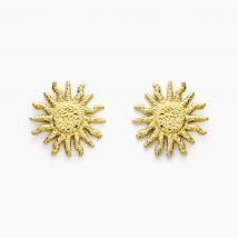 Boucles D'oreilles Puces Mermaid Acier Jaune - Pour Femme - Histoire d'Or