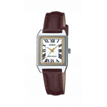 Montre Casio Collection Blanc - Boîtier Blanc - Cadran Blanc - Bracelet Marron - Mécanisme en Quartz - Pour Femme - Histoire d'Or