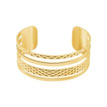 Bracelet Jonc Abram Acier Jaune - Pour Femme - Histoire d'Or