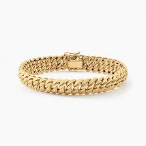 Bracelet Jimmy Maille Americaine Or Jaune - Pour Femme - Histoire d'Or