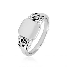 Chevalière Rita Argent Blanc - Pour Femme - Histoire d'Or