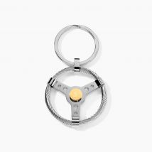 Porte Clefs Mariemeae Acier Bicolore - Pour Homme - Histoire d'Or