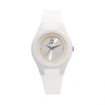Montre O Watch Fluffy Blanc - Boîtier Blanc - Cadran Blanc - Bracelet Blanc - Mécanisme en Quartz - Pour Femme - Histoire d'Or