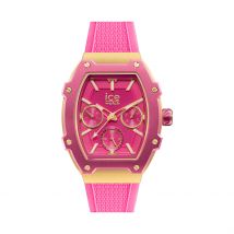 Montre Ice Watch Boliday Rose - Boîtier Jaune - Cadran Rose - Bracelet Rose - Mécanisme en Quartz - Pour Femme - Histoire d'Or