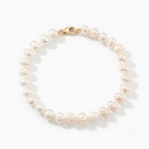 Bracelet Macy Or Jaune Perle De Culture - Pour Femme - Pierre en Perle de culture de forme Semi-baroque - Histoire d'Or
