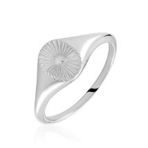 Chevalière Liao Argent Blanc - Pour Femme - Histoire d'Or