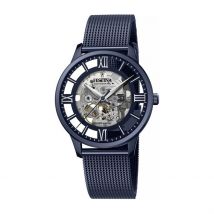 Montre Festina Squelette - Boîtier Bleu - Cadran Argenté - Bracelet Bleu - Mécanisme en Automatique - Pour Homme - Histoire d'Or